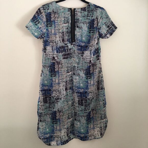 Japna geometric short sleeve dress | Size Small - Picture 4 of 6